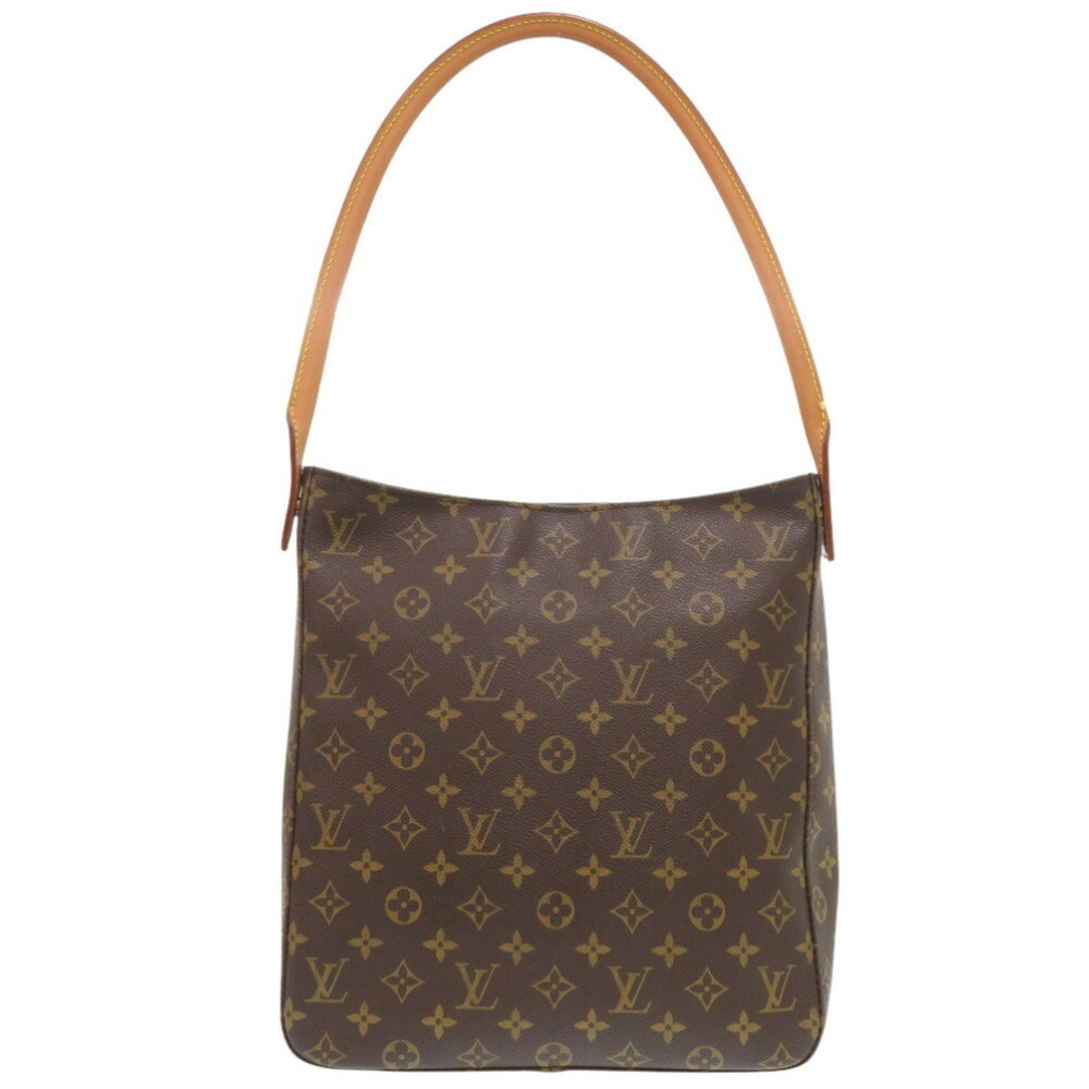 LOUIS VUITTON Authentic Brown Monogram Looping GM Shoulder Bag - Picture 3 of 11